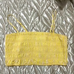 Yellow tube top